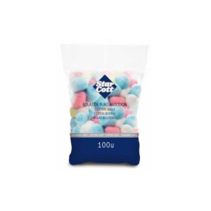 Algodon Bolas Colores Surtidos 100 Ud