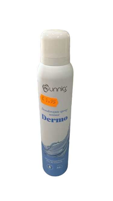 Desodorante Spray Unisex Dermo Unnia
